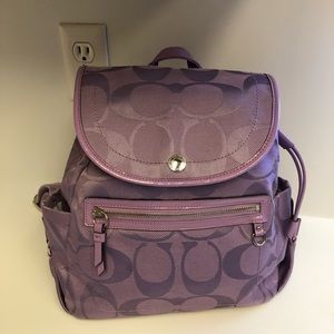 Coach lilac backpack